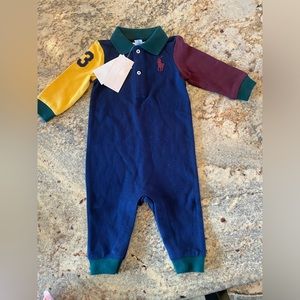 Ralph Lauren Colorblock Jumper Onesie